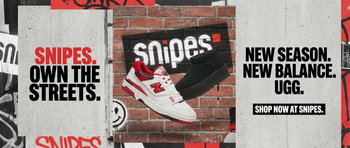 SNIPES new season footwear advertisement